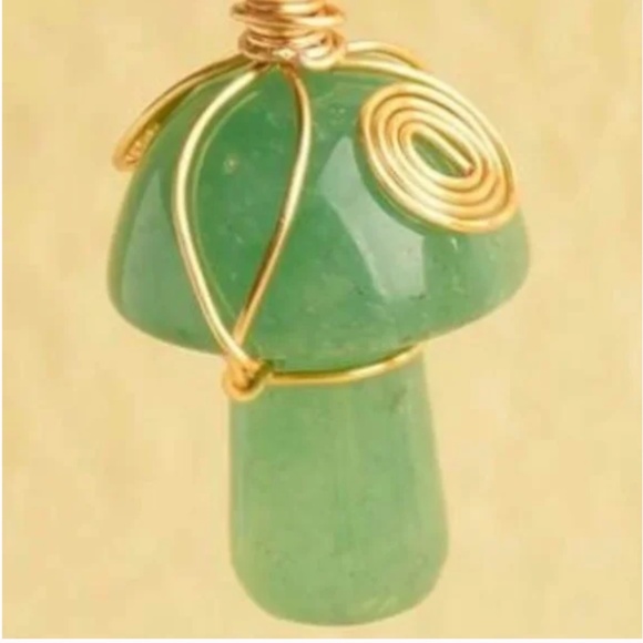 ❤️ FREE Mushroom Stone Hipster Hippie Chic Glam Metal Modern Drop Hip Earrings - Picture 2 of 3